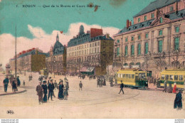 76 ROUEN QUAI DE LA BOURSE ET COURS BOIELDIEU - Rouen