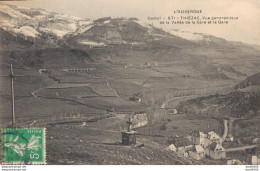 15 THIEZAC VUE PANORAMIQUE DE LA VALLEE DE LA CERE ET LA GARE - Sonstige & Ohne Zuordnung