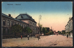 AK Prerau, Bahnhof Im Abendlicht, Nádrazi  - Tchéquie