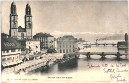 CPA Carte Postale Suisse Zurich Und Di Alpen 1903  VM81387 - Zürich