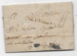 AUDE Lettre De 1772 Marque Postale CASTELNAUDARY - 1701-1800: Vorläufer XVIII