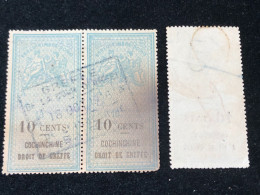 FRANCE INDO-CHINE VIET NAM Wedge 1847 AND 1953(wedge  VIET NAM) 2 Pcs 2 Stamps Quality Good - Collezioni