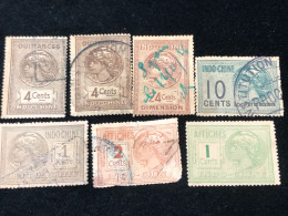 FRANCE INDO-CHINE VIET NAM Wedge 1847 AND 1953(wedge  VIET NAM) 7 Pcs 7 Stamps Quality Good - Collezioni