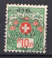 T481 - SUISSE SWITZERLAND FRANCHISE Yv N°11B - Franchigia