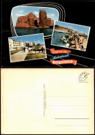 Helgoland (Insel) Mehrbildkarte Grusskarte Mit 3 Ortsansichten 1970 - Other & Unclassified