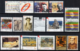 ⁕ Croatia / Hrvatska / Kroatien 1996 - 2000 ⁕ Collection Of 16 Used Stamps ⁕ # Lot 2 - Croatie