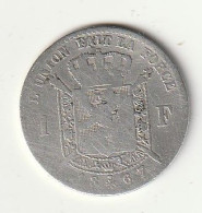 1 FRANC 1867   BELGIE /183/ - 1 Franc