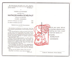 DP Mathilde Maria Schelfaut ° Belsele Sint-Niklaas 1890 † 1956 X Camiel Goossens - Devotion Images