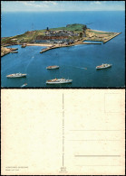 Helgoland (Insel) Luftbild Schiffe Vor Der Insel (Luftaufnahme) 1970 - Autres & Non Classés