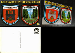 Ansichtskarte Herrenhausen-Hannover Aufkleberkarte 1985 - Hannover