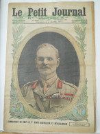 LE PETIT JOURNAL N°1367 – 4 MARS 1917 – GENERAL SIR WILLIAM BIRDWOOD - AUSTRALIE - NOUVELLE-ZELANDE - Le Petit Journal