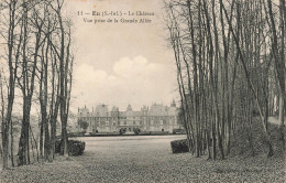 FRANCE - Eu - Le Château - Vue Prise De La Grande Allée - Carte Postale Ancienne - Eu