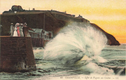 FRANCE - Granville - Effet De Vagues Au Casino - LL - Colorisé - Carte Postale Ancienne - Granville