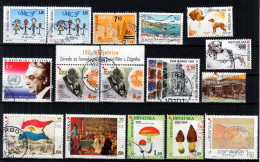 ⁕ Croatia / Hrvatska / Kroatien 1996 - 2008 ⁕ Collection Of 16 Used Stamps ⁕ # Lot 7 - Croatie