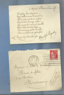 Rare Lettre Envoyer  A Olivier De Gourcuff Par Hyppolyte  Daguet Poete Ecrivain Avec Signature 1933 - Documents Historiques