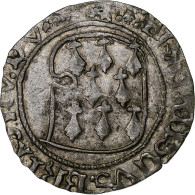 Duché De Bretagne, François II, Blanc à La Targe, 1484-1488, Rennes, Billon - Other & Unclassified
