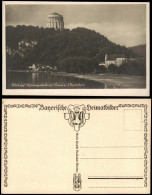 Ansichtskarte Kelheim Befreiungshalle Mit Donau U. Oberkelheim 1930 - Kelheim