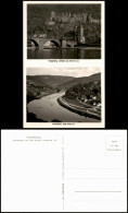 Ansichtskarte Heidelberg 2-Bild-Karte Schloss Und Alte Brücke 1940 - Heidelberg