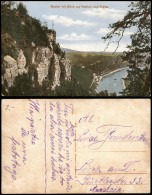 Rathen Panorama-Ansicht Bastei Mit Blick Auf Rathen Und Elbtal 1920 - Rathen