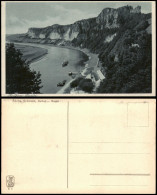 Ansichtskarte Rathen Sächs. Schweiz, Rathen Bastei, Elbe Dampfer 1920 - Rathen