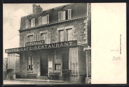 CPA Avranches, Hotel-Restaurant V. Renault  - Avranches