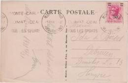 * MONACO > 1931 POSTAL HISTORY > Postcard From Monte Carlo To Debrenen, Hungary - Covers & Documents