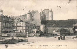 FRANCE - Dieppe - Vue Générale Du Château (Est) - Animé - Auto Garage De Dieppe - Carte Postale Ancienne - Dieppe