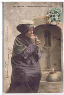 FINISTERE - MORLAIX - Vieille Porteuse D'Eau Allumant Sa Pipe - Collection Villard - N° 1041 - Morlaix