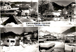 Zweisimmen/Suisse - Camping Caravan-Parking - 4 Bilder * 6. 1. 1972 - Zweisimmen
