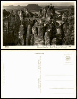 Ansichtskarte Rathen Basteibrücke - Sächsische Schweiz 1939 Walter Hahn:3205 - Rathen