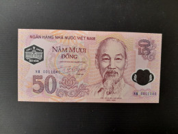 VIETNAM 50 DONG 2001.COMMEMORATIVE.SCARCE.UNC - Viêt-Nam