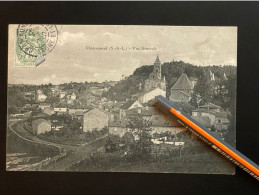 V180N - CHATEAUNEUF Vue Générale - Carte Pour St Julien De Civry Saone Et Loire - Taxe 2 X 5 Centimes - 1907 - 1859-1959 Oblitérés