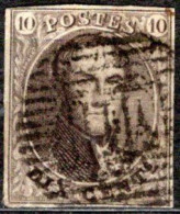 N° 6 Oblitération Ambulant M.II De La Ligne BRUXELLES+QUIÉVRAIN. - 1851-1857 Medallions (6/8)