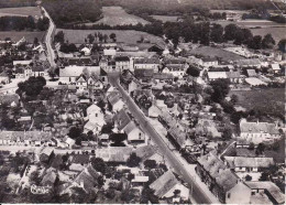 CPSM - JOUY LE POTIER- Vue Aérienne Du Bourg Et De La Route De La Ferté St Aubin - Autres & Non Classés