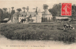 FRANCE - Environs De Saint Lo - Le Château De Vaucelles - LL - Vache Broutant Dans Le Pré - Carte Postale Ancienne - Saint Lo