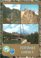 TATRANSKA LOMNICA, MULTIPLE VIEWS, ARCHITECTURE, MOUNTAIN, EMBLEM, SLOVAKIA, POSTCARD - Slowakei