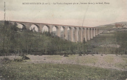 Mussy Sous Dun ( S.-et-L.) Le Viaduc Longueur 561 M Hauteur 60 M Au Fond Mussy - Other & Unclassified