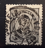 PORTUGAL 1882  D LUIZ I, Yvert  56 A , 5 R Noir  Dentele 11 1/2  , Obl  LISBOA , TB - Gebraucht