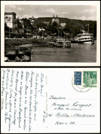 Ansichtskarte Remagen Rheinpartie Hotels Dampfer 1950 - Remagen