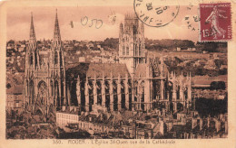 FRANCE - Rouen - L'Eglise Saint Ouen Vue D Ela Cathédrale - Carte Postale Ancienne - Rouen