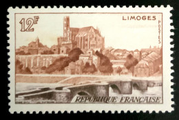 1955 FRANCE N 1019 - LIMOGES  - LE PONT SAINT ÉTIENNE - NEUF** - Unused Stamps