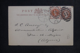 ROYAUME UNI - Entier Postal De Chelsea Pour L'Algérie En 1893  - L 153194 - Luftpost & Aerogramme