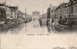 Bruxelles.   -   Le Quai Au Foin.   -   1900   Naar   Schaerbeek - Bauwerke, Gebäude