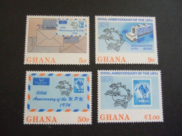 Ghana - 1974 - UPU Centenary - MNH** (P24-03-TVN) - UPU (Union Postale Universelle)
