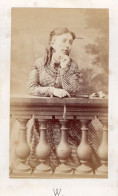 Photo CDV D'une Femme élégante Posant Dans Un Studio Photo A Marseille - Oud (voor 1900)