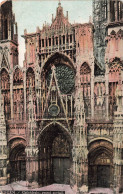 FRANCE - Rouen - Cathédrale Grand Portail - Colorisé - Carte Postale Ancienne - Rouen