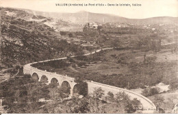 VALLON (07) Le Pont D'Ibis - Dans Le Lointain , Vallon - Vallon Pont D'Arc