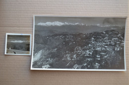2 Original Photos 14x25cm 4.5x7cm Kanchenjunga From Darjeeling Everest Mountaineering Escalade Alpinisme - Sport