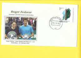 R38 - Roger Federer - Juan Martin Del Potro Gewinner ATP 500 Turnier In Rotterdam 19 Februar 2012 - Tennis
