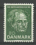 Denmark 1969 Mi 482 MNH  (ZE3 DNM482) - Writers